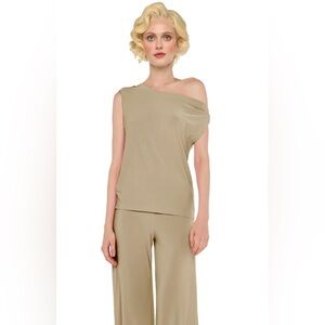 Norma Kamali Drop Shoulder Top NWT-Sz. Lg Papaya